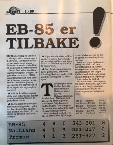 Mange nedturer, men også suksess - som for eksempel i kvalifiseringsturneringen i Bergen.  Det er vel den eneste gangen jeg har brukt min oransje silkedress i en seriøs kamp